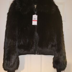 Michael Kors Black Teddy Jacket